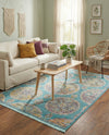 Arcadia Rugs Collection Area Rug -  Atlantis (Blue) Rectangle Blue  lifestyle 18