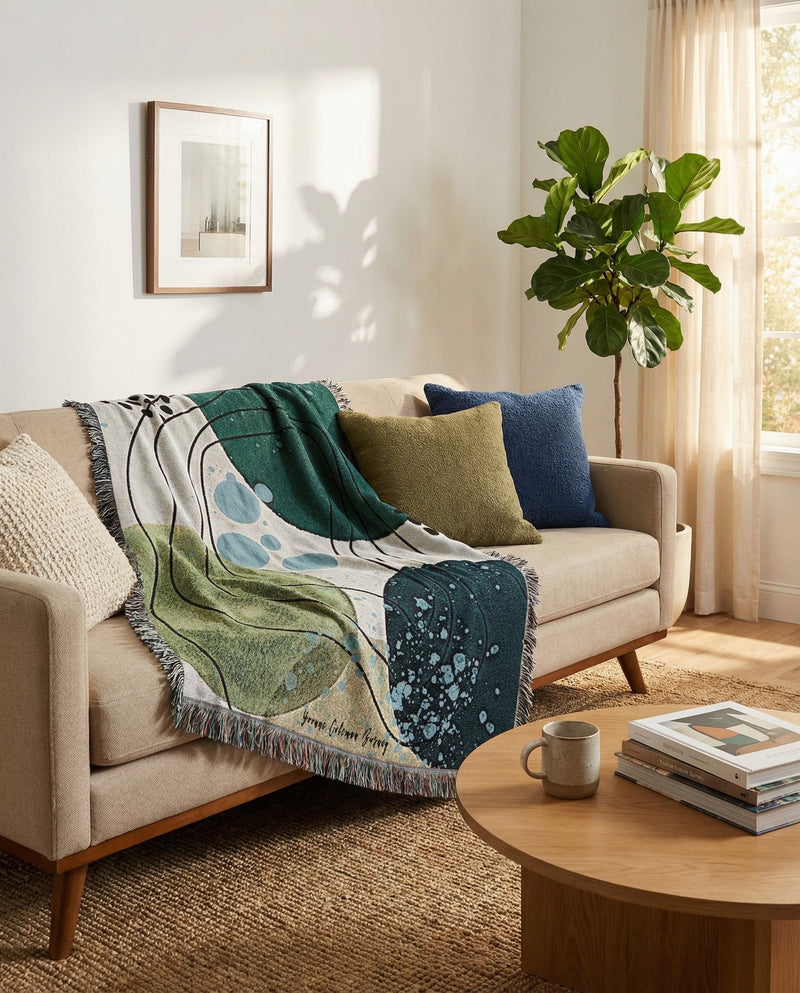 Fleece Haven Collection Area Rug -  Elmira Rectangle Green  lifestyle 3