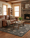 Mesa Oasis Rugs Collection Area Rug - Sundown Rectangle Black  lifestyle 45