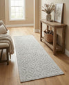 Garden Lattice Charm Collection Area Rug - Arbor (Grey) Runner Grey  lifestyle 40