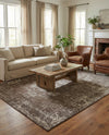Riviera Elegance Collection Area Rug - Antibes (Brown) Rectangle Brown  lifestyle 24