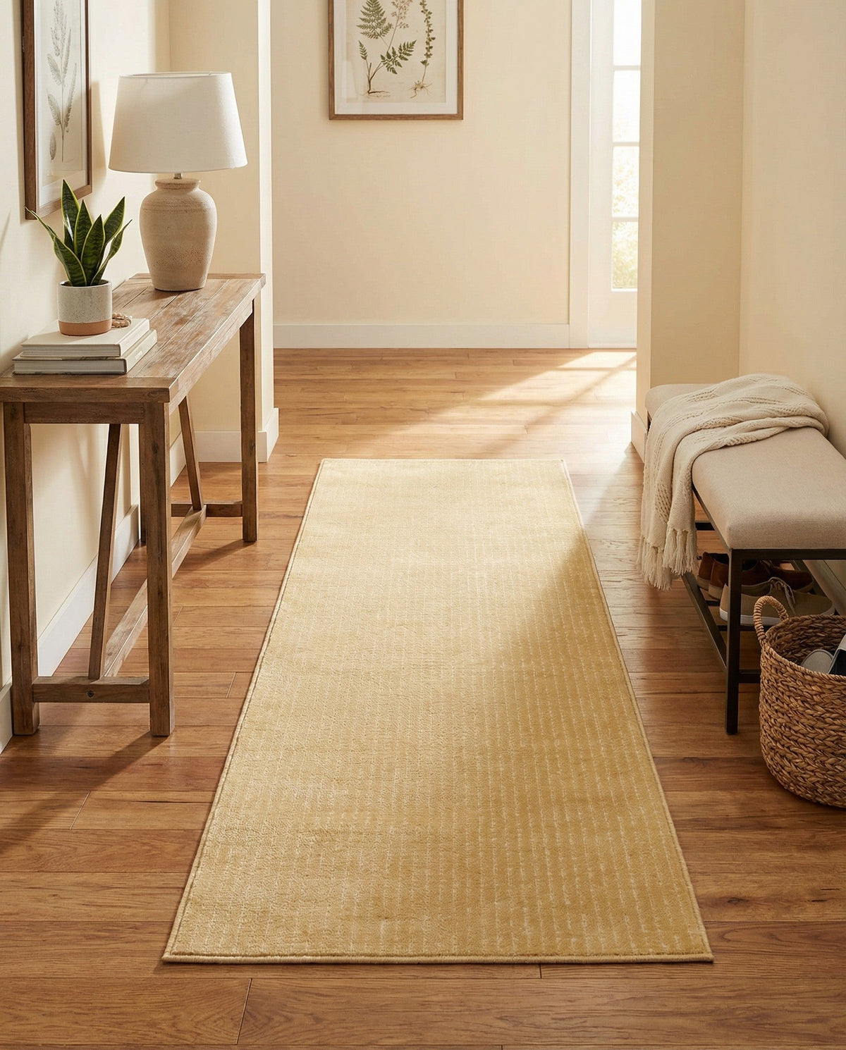 Aravalli Collection Area Rug -  Jaisalmer Runner Beige and Cream  lifestyle 191
