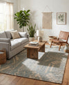 Savannah Threads Collection Area Rug -  Kalahari Rectangle Antique Blue  lifestyle 12