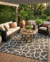 Savannah Escape Collection Area Rug -  Rainforest Rectangle Charcoal Gray  lifestyle 46