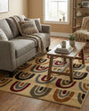 Bistro Lounge Collection Area Rug -  Breve Rectangle Cream  lifestyle 6