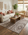 Desert Nomad Terrace Collection Area Rug - Sahara (Brown) Rectangle Brown  lifestyle 26
