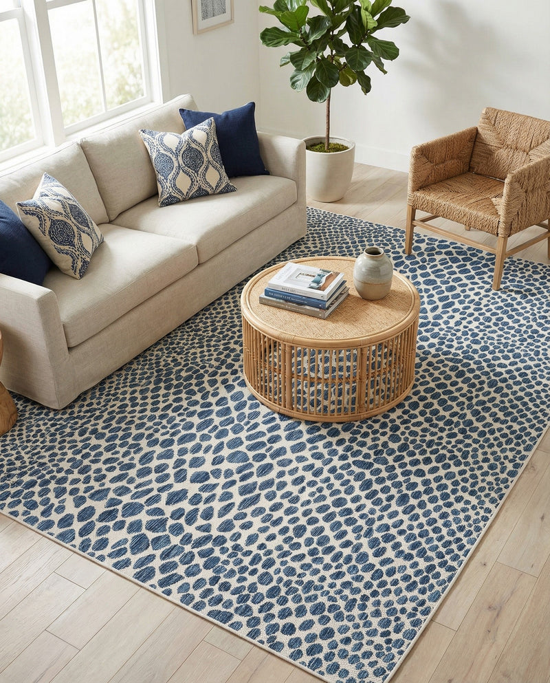 Urban Oasis Rugs Collection Area Rug -  Terrace (Blue) Rectangle Blue  lifestyle 29