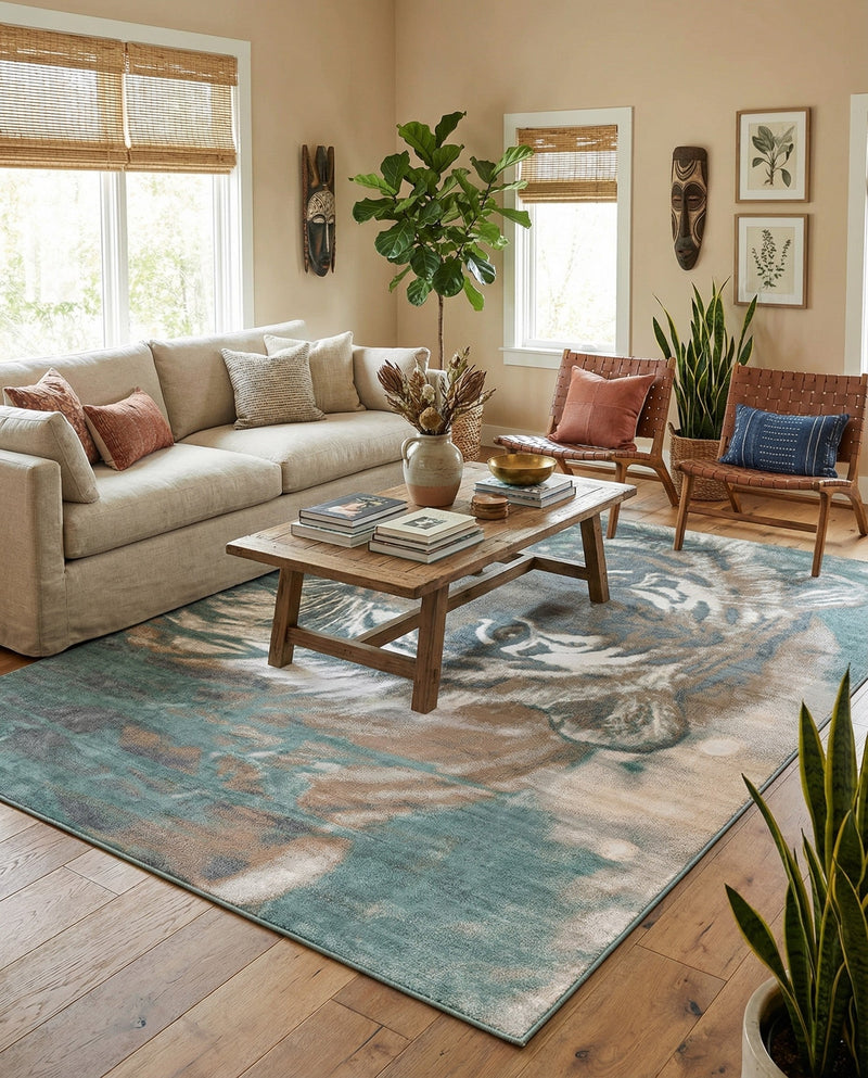 Savannah Sojourn Collection Area Rug -  Okavango Rectangle Multi  lifestyle 10
