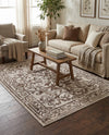 Sanctuary Retreat Collection Area Rug -  Retreat Rectangle Chocolate Brown  lifestyle 34