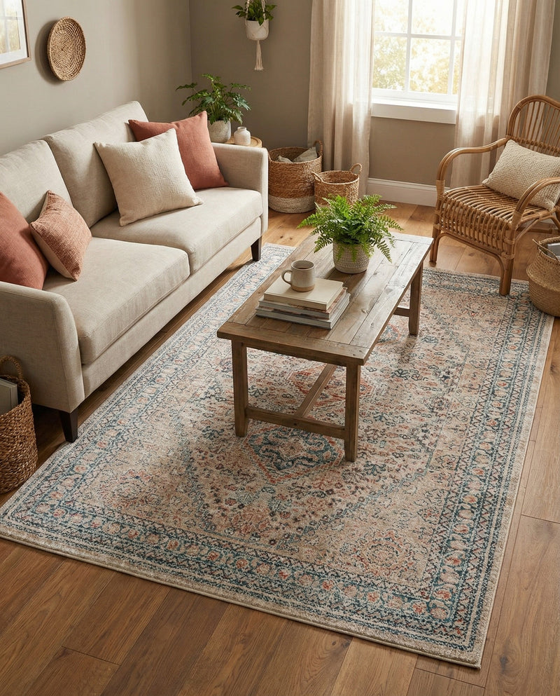 Coastal Haven Collection Area Rug -  Harborview Rectangle Multi  lifestyle 33