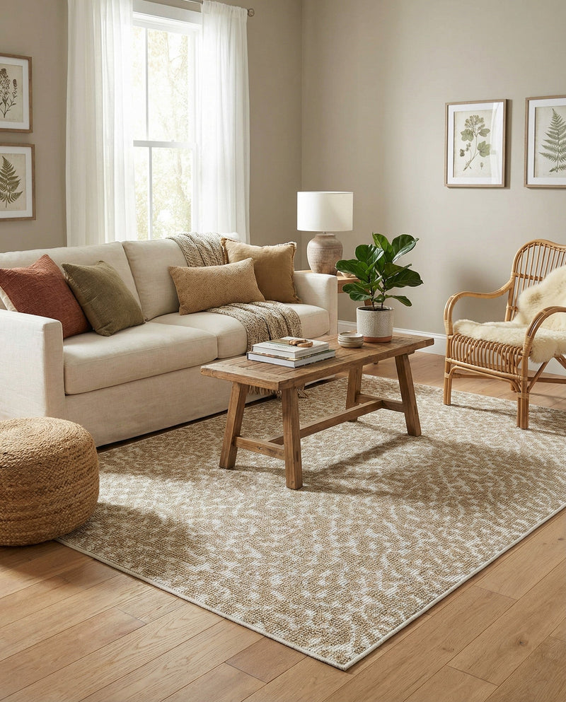Savannah Escape Collection Area Rug - Mara Rectangle Beige  lifestyle 23