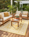 Tribal Terrace Treasures Collection Area Rug -  Incan Isle (Yellow) Rectangle Yellow  lifestyle 21