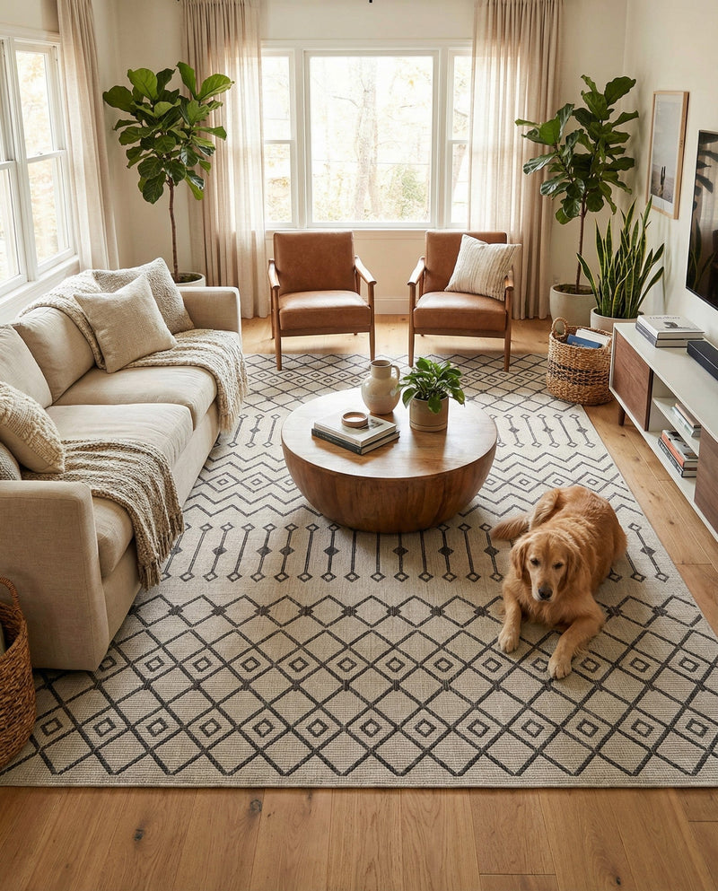Savannah Pergola Collection Area Rug -  Pergola (Gray) Rectangle Gray  lifestyle 24