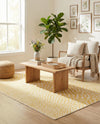 Urban Oasis Rugs Collection Area Rug -  Terrace (Yellow Ivory) Rectangle Yellow Ivory  lifestyle 4