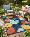 Caribbean Terrace Collection Area Rug -  Grenada Rectangle Charcoal  lifestyle 19