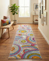 Urban Terrace Collection Area Rug -  Plaza Runner Multi  lifestyle 59