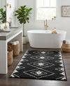 Copenhagen Edge Collection Area Rug -  Frederiksberg Rectangle Black  lifestyle 12