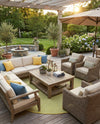 Urban Oasis Rugs Collection Area Rug -  Rooftop (Yellow and Aqua) Round Yellow and Aqua  lifestyle 24