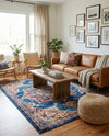 Eden Oasis Collection Area Rug -  Tranquility (Dark Blue) Rectangle Dark Blue  lifestyle 15