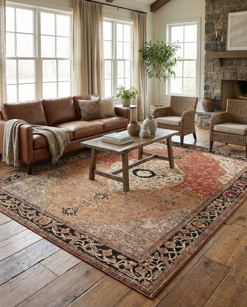Patio Heritage Collection Area Rug -  Gazebo Rectangle Multi  lifestyle 26