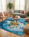 Urban Terrace Collection Area Rug -  Pergola Rectangle Blue  lifestyle 19