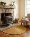 Woven Seaside Jute Collection Area Rug - Savannah (Yellow) Hearth Yellow  lifestyle 48