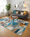 Urban Terrace Collection Area Rug -  Loggia Rectangle Multi  lifestyle 14