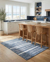 Cathedral Elegance Collection Area Rug - Chapel Rectangle Navy Blue  lifestyle 50