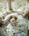 Chromatic Oasis Collection Area Rug -  Lagoon Rectangle Light Blue  lifestyle 26