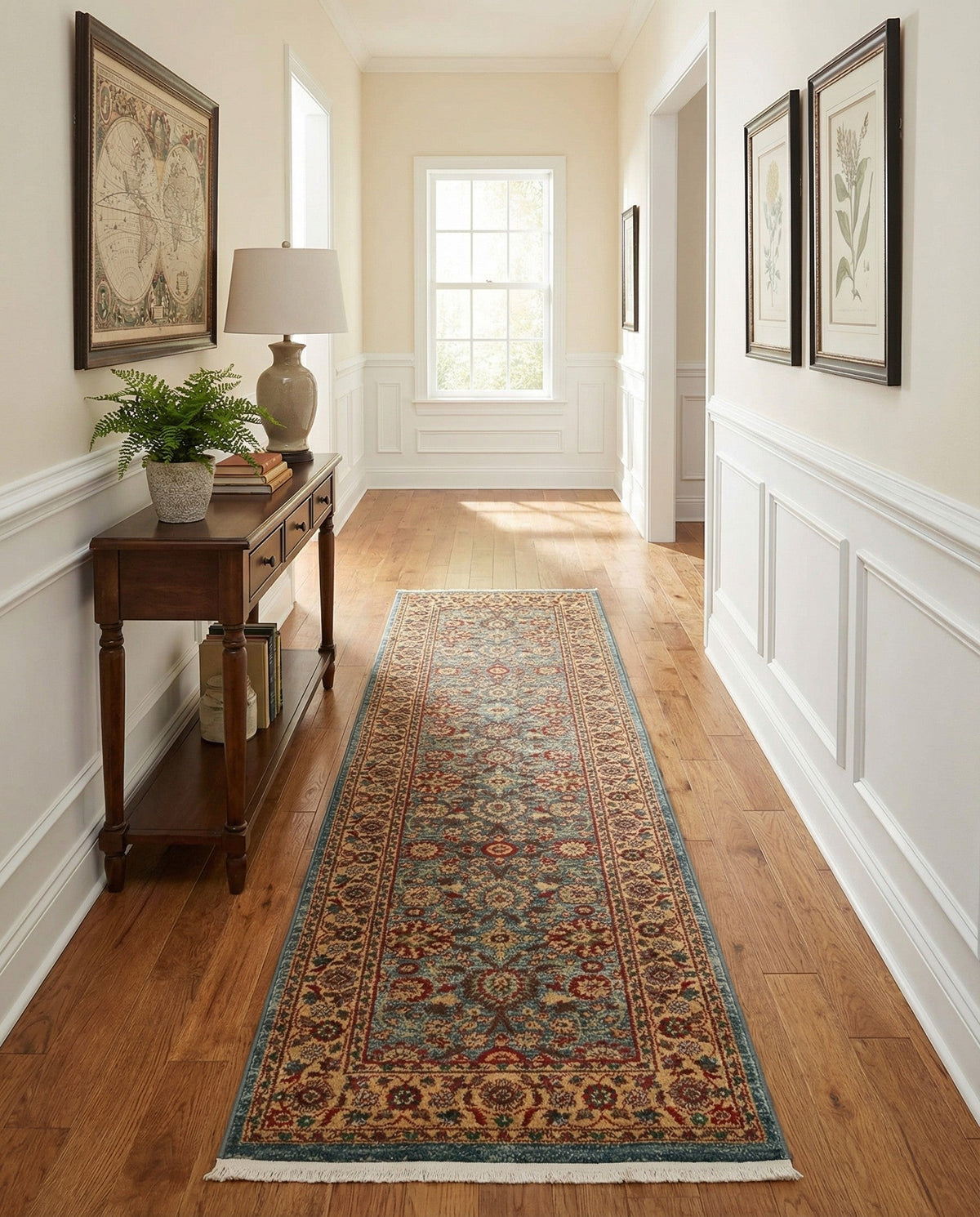 Chelsea Elegance Collection Area Rug -  Osterley Runner Blue  lifestyle 182