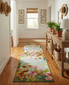 Seaside Blooms Collection Area Rug -  Amalfi Runner Multi  lifestyle 40