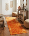 Riviera Elegance Collection Area Rug - Antibes (Orange) Runner Orange  lifestyle 64