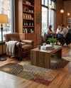 Bistro Lounge Collection Area Rug -  Cappuccino Rectangle Beige  lifestyle 20
