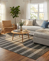 Urban Oasis Rugs Collection Area Rug -  District (Charcoal) Rectangle Charcoal  lifestyle 38