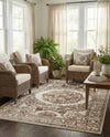 Sanctuary Retreat Collection Area Rug -  Enclave Rectangle Chocolate Brown  lifestyle 43