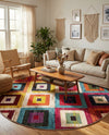 Marrakesh Elegance Collection Area Rug -  Ourika Round Multi  lifestyle 65