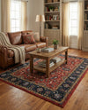 Casablanca Tapestry Collection Area Rug -  Marrakech (Classic Red) Rectangle Classic Red  lifestyle 8
