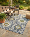 Urban Terrace Collection Area Rug -  Vista Rectangle Blue  lifestyle 4