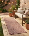 Urban Terrace Collection Area Rug -  Astoria (Rust Red) Runner Rust Red  lifestyle 24