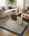 Terrace Fringe Collection Area Rug - Oceanside Rectangle Navy Blue  lifestyle 20