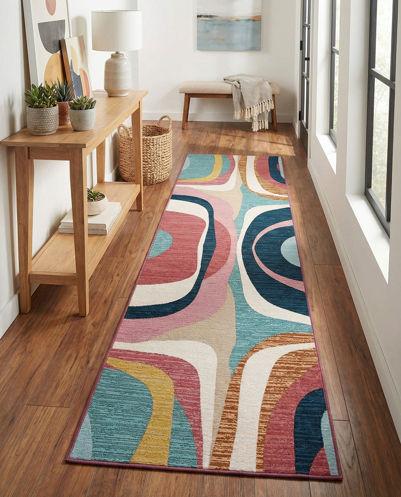 Urban Terrace Collection Area Rug - Venice Runner Multi  lifestyle 43