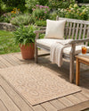 Garden Lattice Charm Collection Area Rug - Arbor (Beige) Rectangle Beige  lifestyle 10