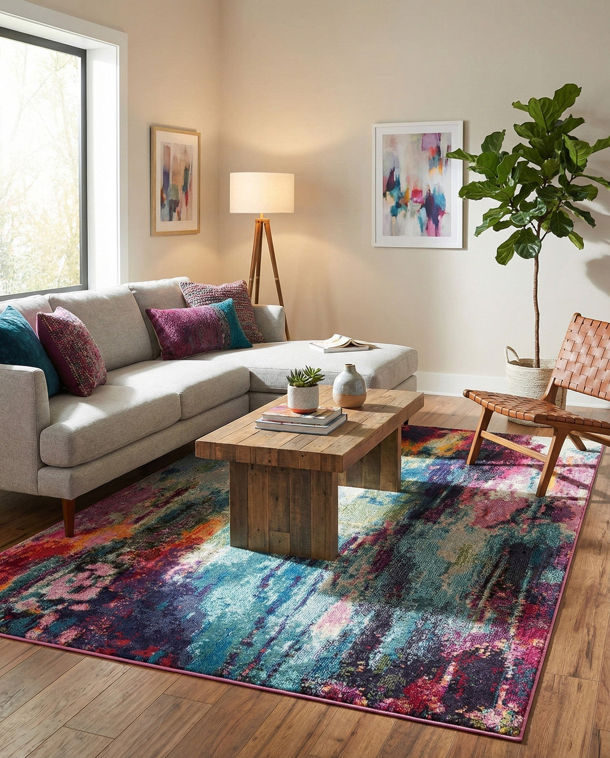 Chromatic Oasis Collection Area Rug -  Oasis Rectangle Multi  lifestyle 26