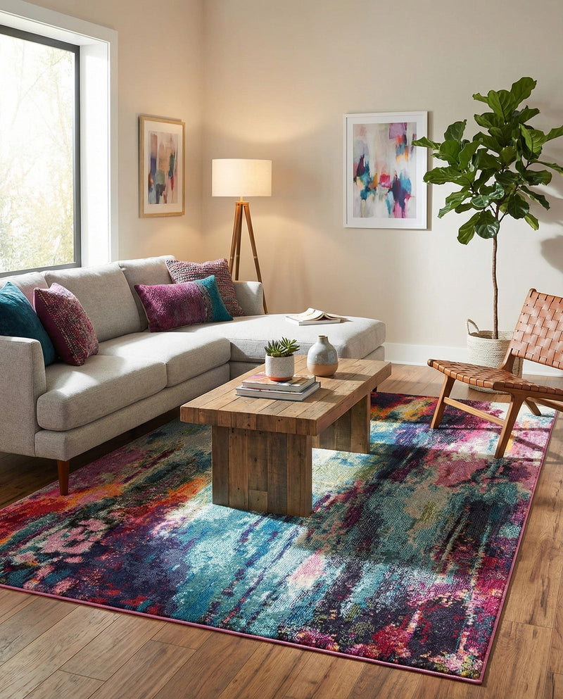 Chromatic Oasis Collection Area Rug -  Oasis Rectangle Multi  lifestyle 26