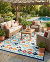 Caribbean Terrace Collection Area Rug -  Tobago Rectangle Ivory  lifestyle 30