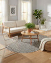 Urban Oasis Rugs Collection Area Rug -  Rooftop (Charcoal Gray) Oval Charcoal Gray  lifestyle 72