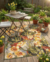 Seaside Blooms Collection Area Rug - Eden Rectangle Multi  lifestyle 15