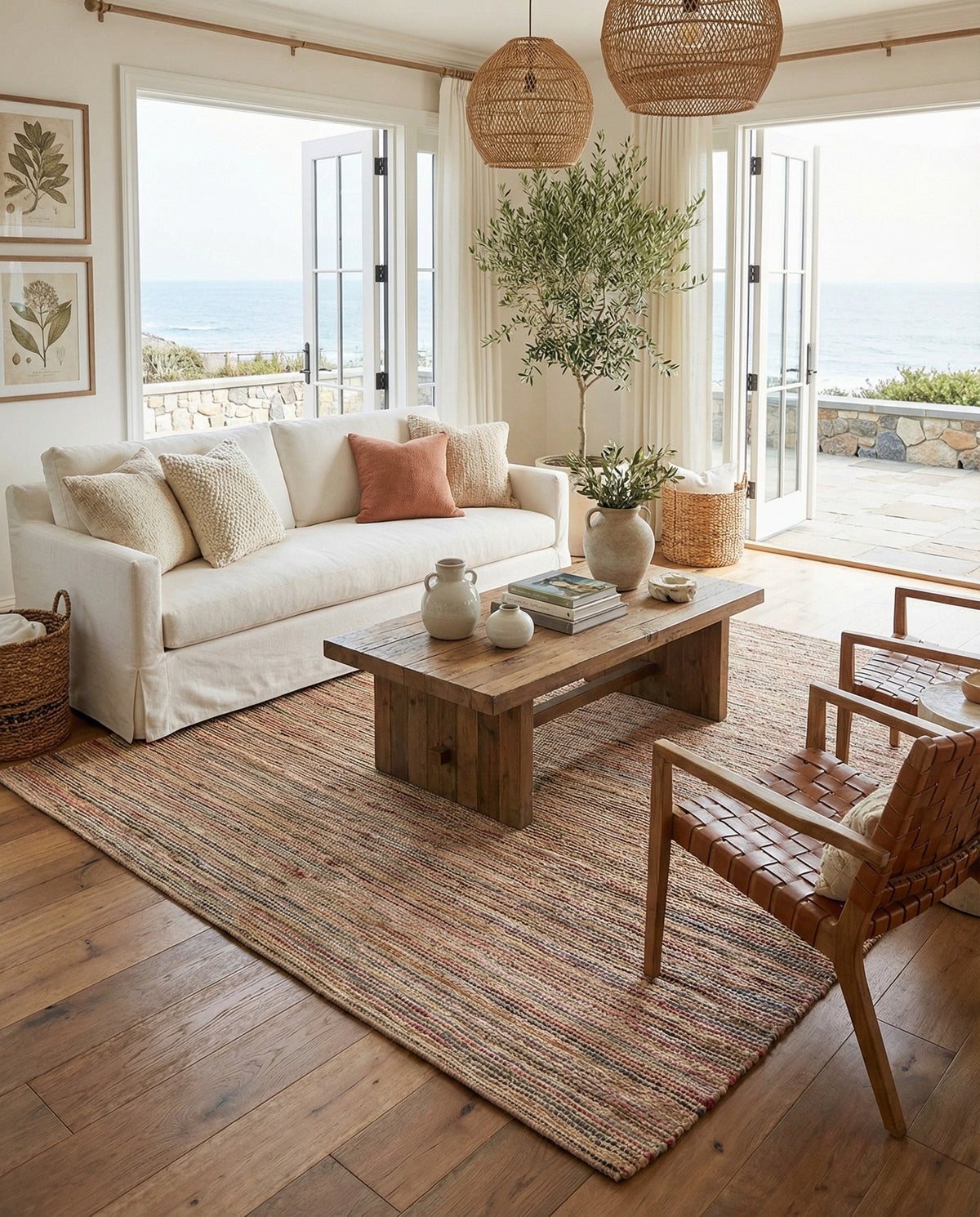Savannah Jute Collection Area Rug - Serengeti Rectangle Multi  lifestyle 6