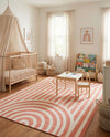Wonder Tykes Collection Area Rug -  Joydale Rectangle Soft Coral Pink  lifestyle 20