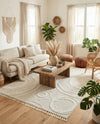 Sahara Chic Collection Area Rug -  Nubia Rectangle Ivory  lifestyle 21